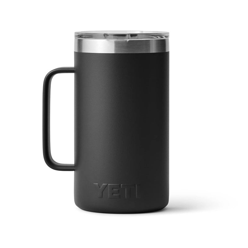 YETI Rambler 24 oz Mug, Vacuum Insulated, Stainless Steel with MagSlider Lid, Black - Image 4