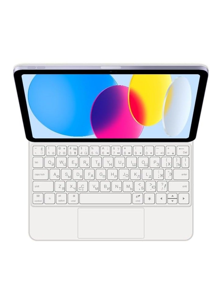 General Magic Smart Bluetooth Keyboard Case Compatible with iPad 10th Generation Case 10.9 Inch 2022 with Trackpad RGB Keyboard for iPad 10th Gen 10.9  - Image 4