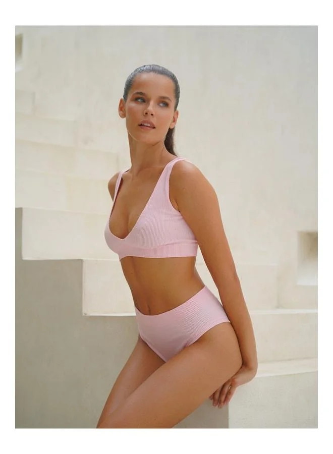 MAI STUDIOS CO. Ruella Pink Sports Lingerie Set