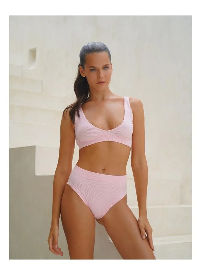 MAI STUDIOS CO. Ruella Pink Sports Lingerie Set