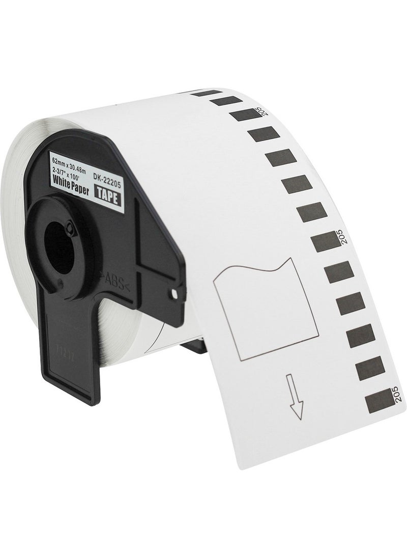 Goink - Brother QL-1060N DK-22205 62MM Continuous Form Thermal Label, 30 Meters (Equivalent) - Image 1