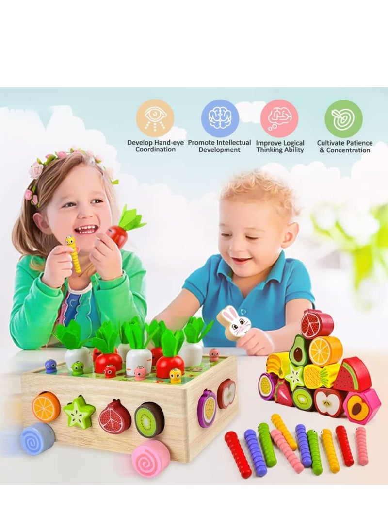 Generic - Montessori Wooden Educational Toys for Boys Girls, Shape Sorting Size Matching Toys Gifts for Kids, Wood Preschool Learning Fine Motor Skills Game - Image 1