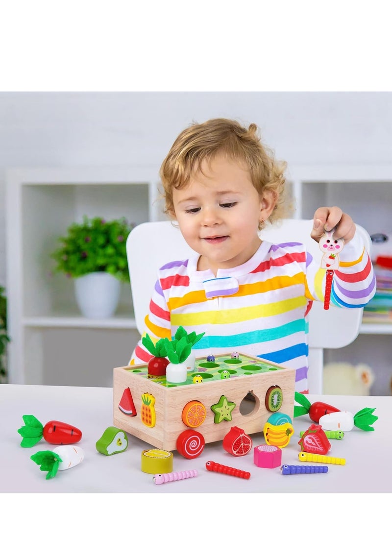 Generic - Montessori Wooden Educational Toys for Boys Girls, Shape Sorting Size Matching Toys Gifts for Kids, Wood Preschool Learning Fine Motor Skills Game - Image 1