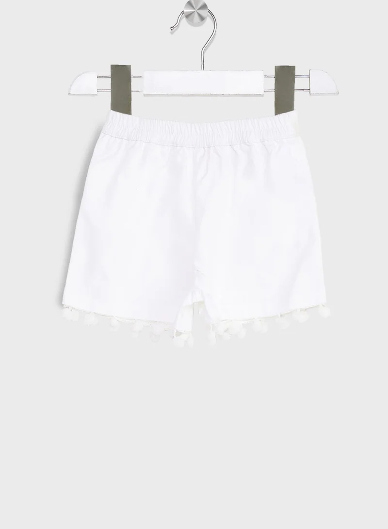 Nautinati Nauti Nati Girls Printed Ruffled Top With Shorts