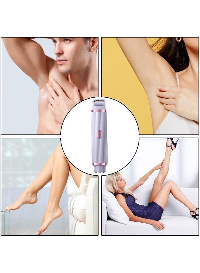 Generic SAFENHAND Bikini Trimmer Electric Hair Removal for Women 2 in 1 Rechargeable Lady Shaver Pubic Hair Groomer Body Razor Painless IPX7 Waterproof (Pink) - Image 3