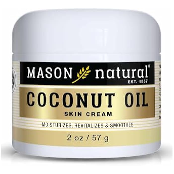 MASON NATURAL Coconut Oil Beauty Cream, Hydrating Moisturizer With Collagen for Smooth & Firm Skin, 2 oz - Image 1