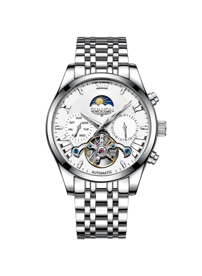 GUANQIN Guangqin Men's Watch, Fashionable Skeleton Tourbillon Mechanical Watch, Fully Automatic Multifunctional Business Brand National Watch, High-end Men's Wrisch - Image 5