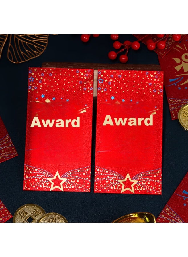 TaTanice Red Envelopes, 10-pack, Award Red Envelopes, Creative Red Envelope Bags For Outstanding Employees, Lucky Money Envelopes, 100-1000 Yuan Pack, Gold-stamped Award Characters - Image 3