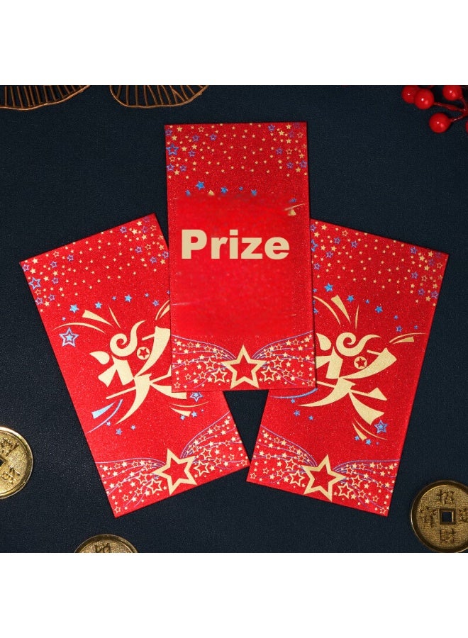 TaTanice Red Envelopes, 10-pack, Award Red Envelopes, Creative Red Envelope Bags For Outstanding Employees, Lucky Money Envelopes, 100-1000 Yuan Pack, Gold-stamped Award Characters - Image 5
