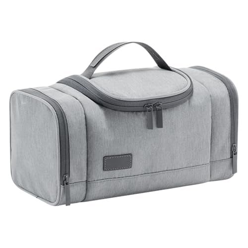 FunBlast Polyester Toiletry Bag For Men And Women - Multipurpose Travel Bag With Waterproof Pockets, Mesh Pockets, Shaving Kit Bag, Toiletry Kit, Cosmetics, Gadget, Make Up And Accessories Bag (Grey) - Image 1