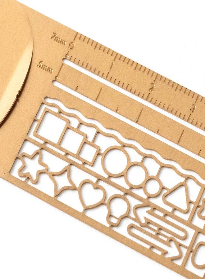 Midori Ruler Clip Ruler, Copper 42230006 - Image 3