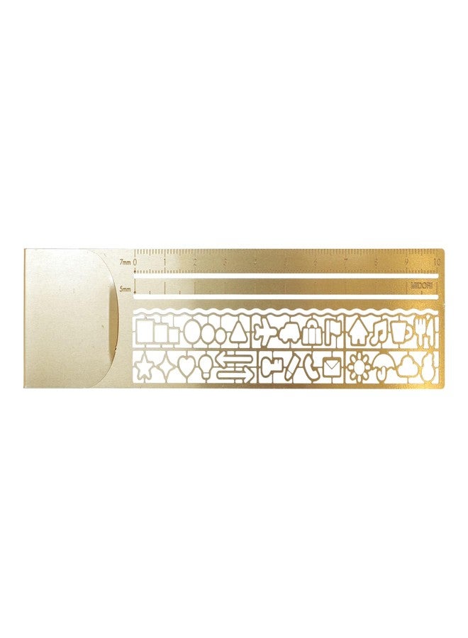 Midori Ruler Clip Ruler, Copper 42230006 - Image 1