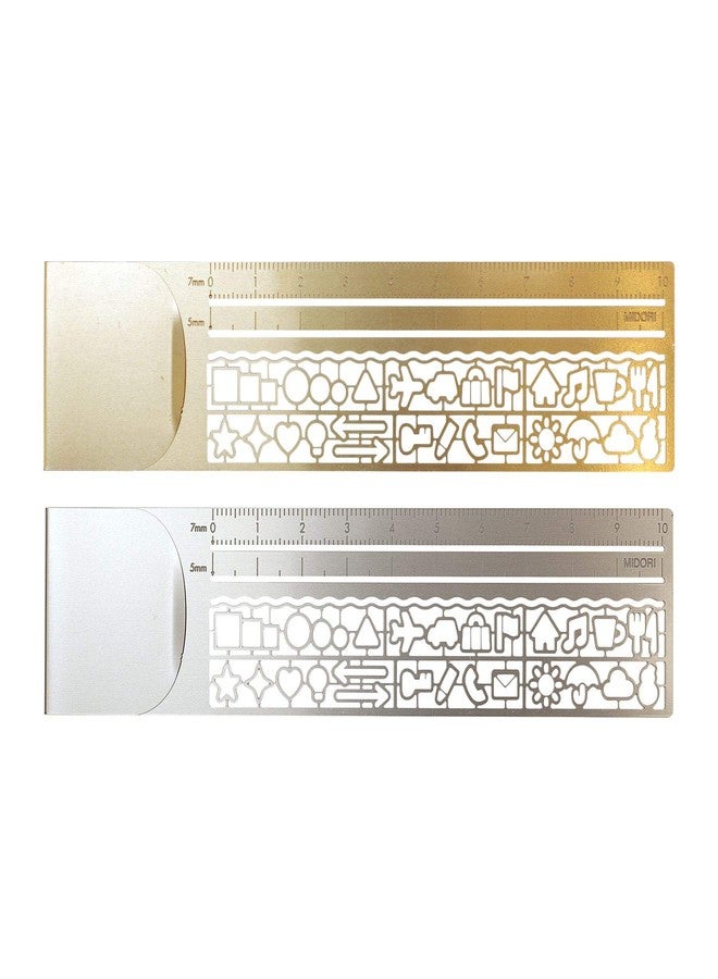 Midori Ruler Clip Ruler, Copper 42230006 - Image 4