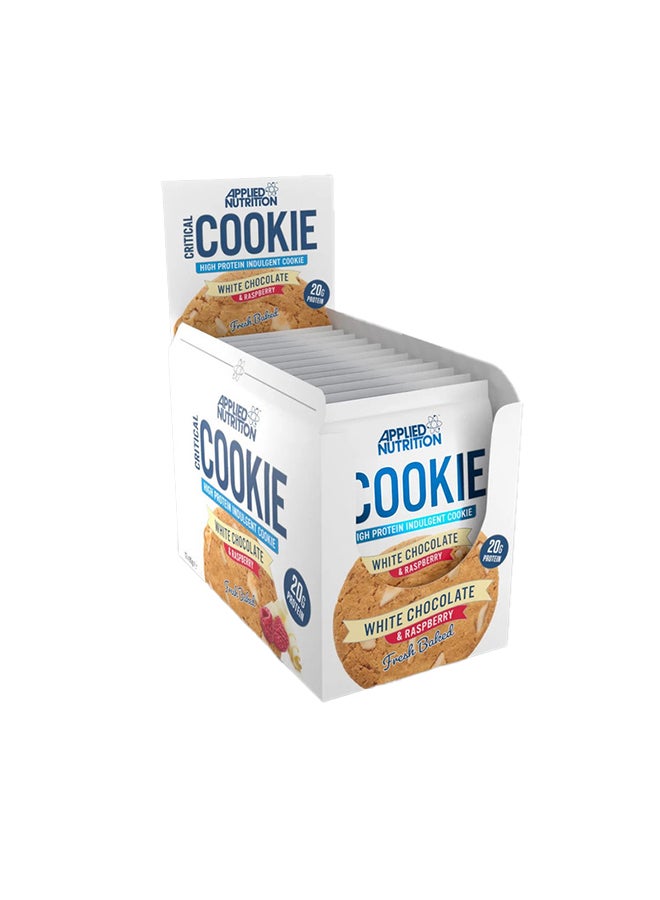 Applied Nutrition Critical Cookie White Chocolate & Raspberry Box of 12 - Image 1