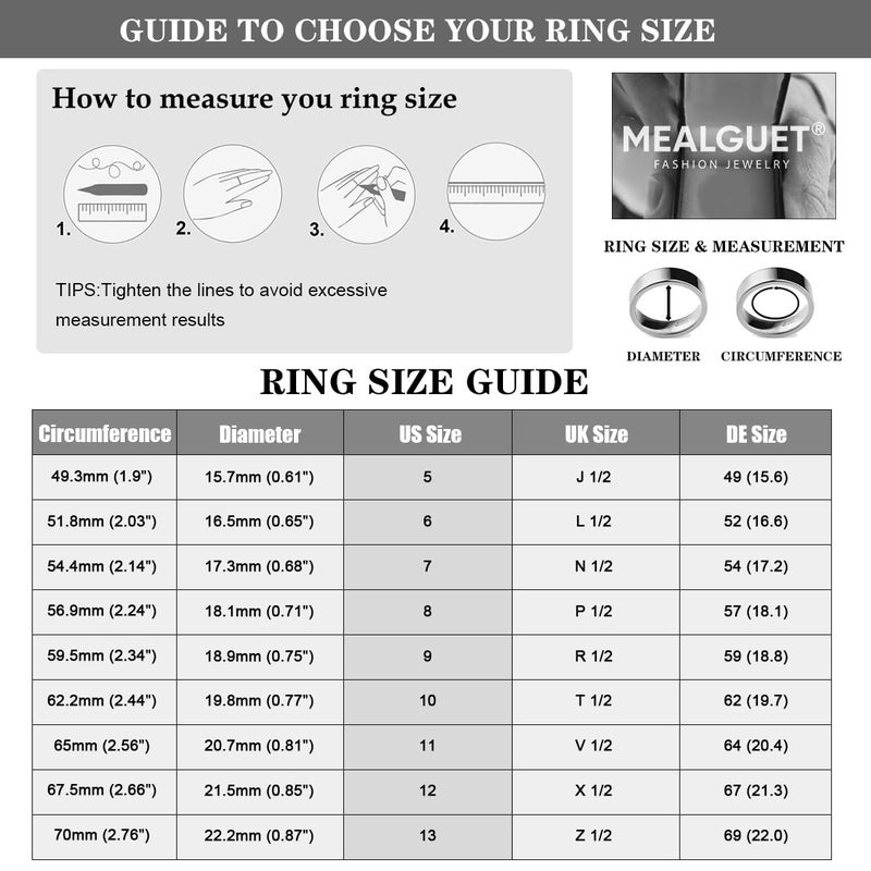 MEALGUET Jewelry Fashion Stainless Steel Signet Ring with Black Agate for Men, Size 9 - Image 4