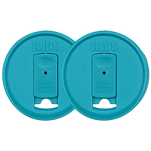iLIDS Mason Jar Drink Lid Regular Mouth Aqua Blue Pack of 2