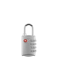 amazing.EGP TSA Zinc Alloy Metal Lock for Backpack & Luggage with 4 Digit Password Steel Padlock Travel Lock for Suitcases & Baggage - Silver - 2725499785341  - Image 5