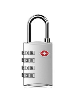 amazing.EGP TSA Zinc Alloy Metal Lock for Backpack & Luggage with 4 Digit Password Steel Padlock Travel Lock for Suitcases & Baggage - Silver - 2725499785341  - Image 3