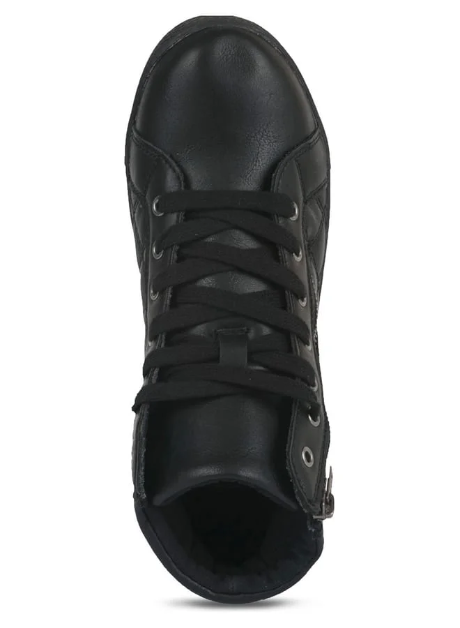 MISSY Women Quilted Lace-up High Tops