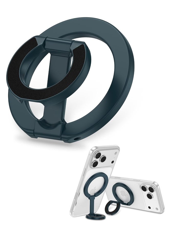 MagSafe Phone Grip Holder Dual-Sided Magnetic Finger Ring Adjustable Kickstand Loop for for iPhone 17 Pro Max/17 Pro/Air/17/16 Pro/15/14/13/12（Green） - Image 1