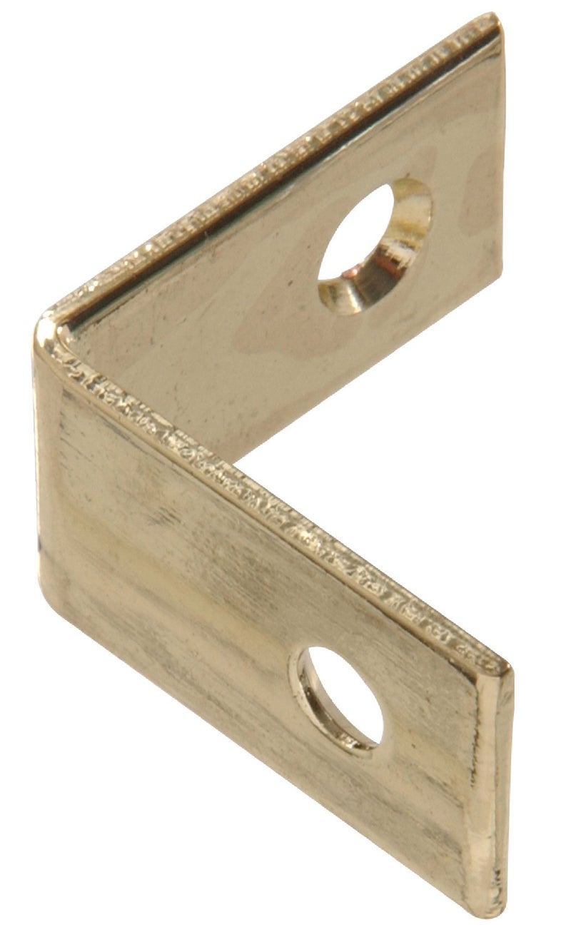 Hillman Hardware Essentials 851151 Flat Corner Brace Bright Brass 112