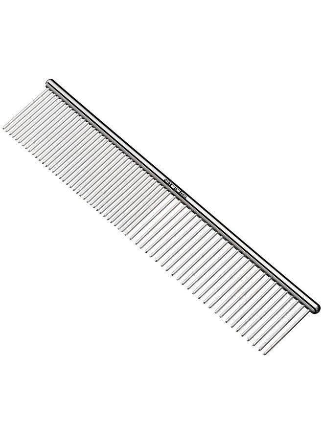 andis - 65730 StainlessSteel Comb For Knots, Mats & Loose Hair Removal  Effective Dematting Tool, Comfortable, Lightweight, Portable & Safe For Dogs, Cats & Pets  Silver, 71/2Inch - Image 1
