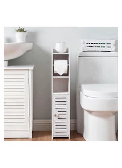 COOLBABY Bathroom Toilet Side Cabinet Multi Layer Bathroom Storage Rack for Small Space Bathroom with Toilet Roll Holder - pzsku/Z6ED2F543FC828137E2BDZ/45/_/1712475723/b7c6c366-bc4a-4449-b551-8bdbe7a8511e