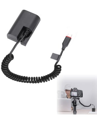 LP-E6 Dummy Battery Decoded, LP-E6 Battery, Replacement with Type-C Spring Power Adapter Cable for Canon EOS R R5 R5C R6 90D 80D 70D 60D 60Da 5D - pzsku/Z6ED2F80AB9D737EE1ACAZ/45/_/1717155813/1a648a17-754f-4a32-a18b-355b47e29b92