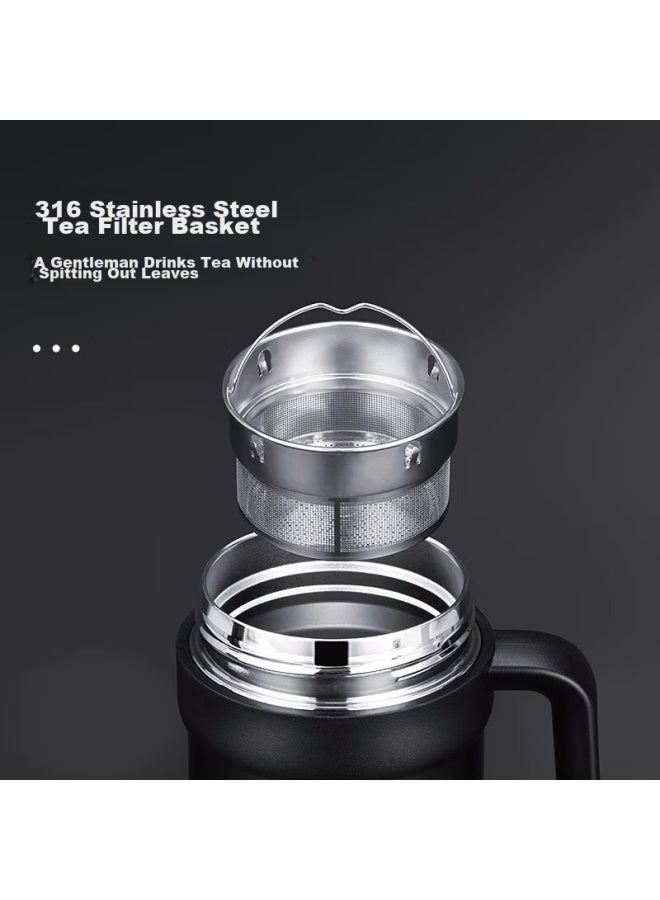 Tomimitsu Fuguang Insulated Mug, 316 Stainless Steel, Smart Temperature Display, High-end Large Capacity, Office Water Cup, Keeps Cold, Desktop Gift, 580ml - Image 1