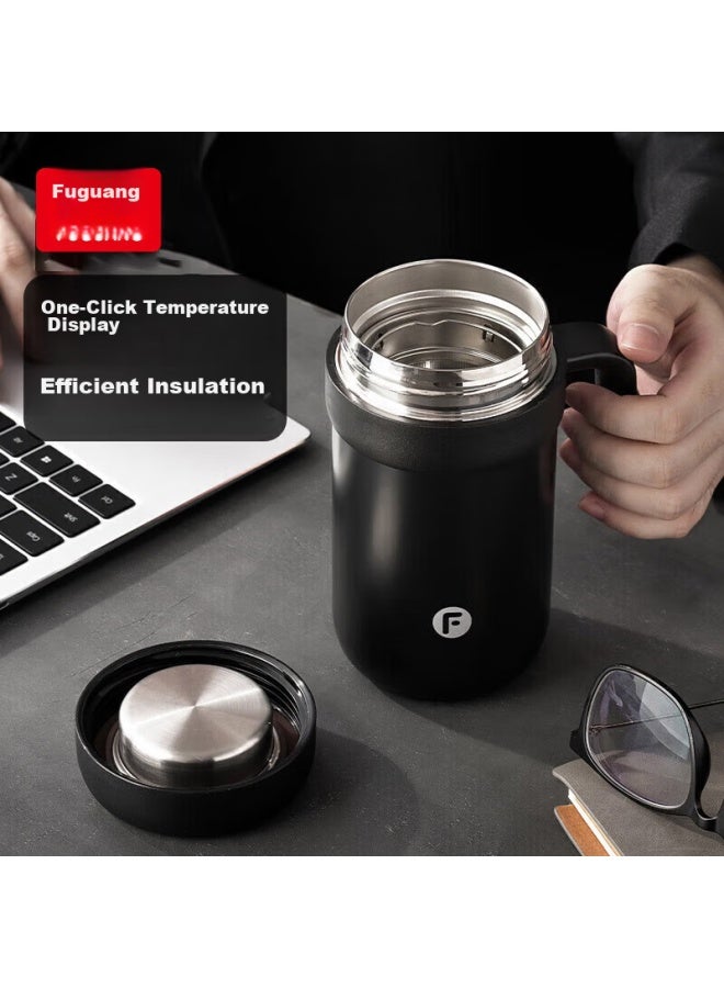 Tomimitsu Fuguang Insulated Mug, 316 Stainless Steel, Smart Temperature Display, High-end Large Capacity, Office Water Cup, Keeps Cold, Desktop Gift, 580ml - Image 5