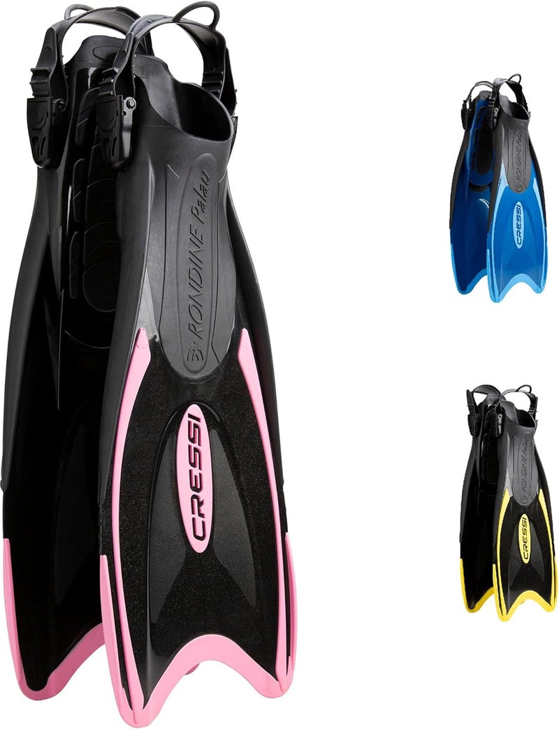 Cressi Palau Fins - Adjustable Long or Short Fins for Snorkelling and Swimming - Image 1