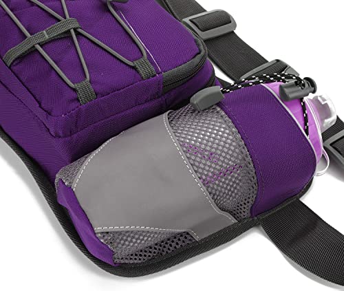 YUOTO Waist Pack with Water Bottle Holder for Running Walking Hiking Hydration Belt - Image 4