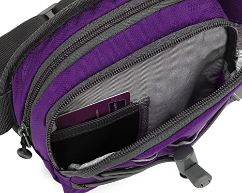 YUOTO Waist Pack with Water Bottle Holder for Running Walking Hiking Hydration Belt - Image 5