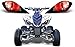 AMR Racing غطاء ملصق رسومات عين مصباح ATV من AMR Racing متوافق مع ياماها رابتور 700250350 إكليبس أحمر - Image 2