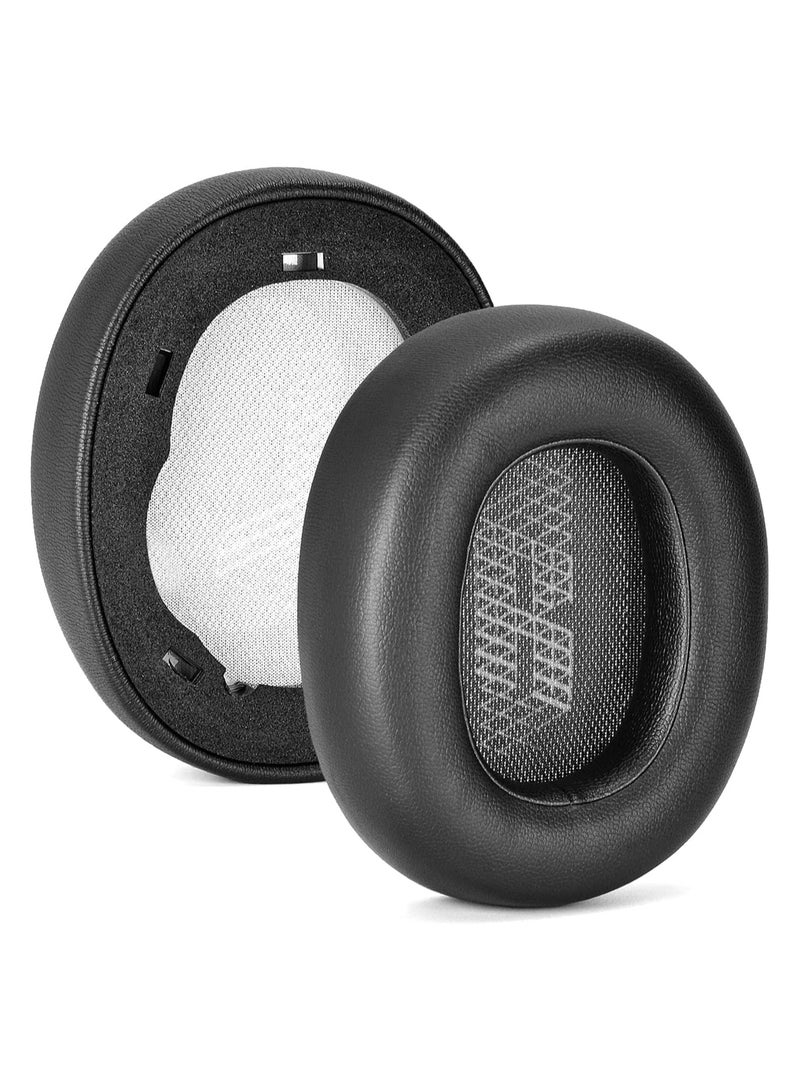 SOLARAE Live 650 BTNC E65BTNC Ear Cushion Memory Foam Ear Pads Replacement Compatible with JBL E65 E65BTNC / Duet NC / Live 650BTNC Live 660 BTNC Headphones (Black) - Image 1