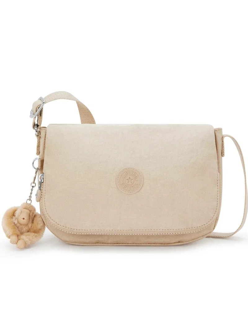 كيبلينغ Earthbeat S Small Crossbody - Sparkled Beige