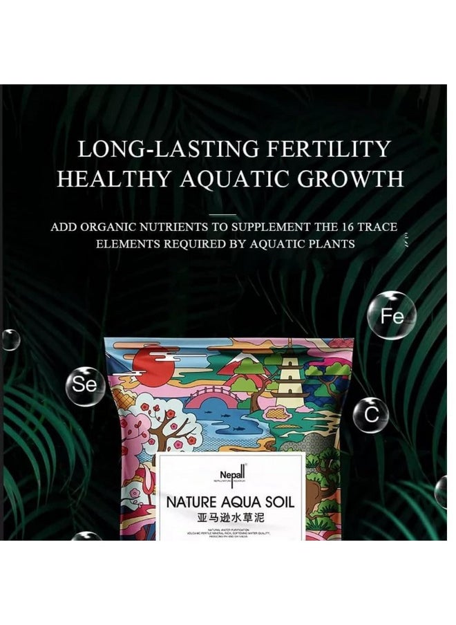 VAYINATO - Petzlifeworld 3L Nepall Aqua Soil | Planted Aquarium Substrate Fish Tank Water Grass Mud for Natural Aquatic Plants and Shrimps | No Cloudiness | Clear Water | Rich Nutrients - Image 1