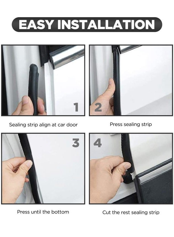 VAGURFO Rubber Edge Trim,Car Weather Striping,Door Rubber Seal Strip Trim Seal,Automotive Weather Stripping Edge Guard for Cars, Boats, RVs, Trucks, and Home Applications (10 FT) - Image 3