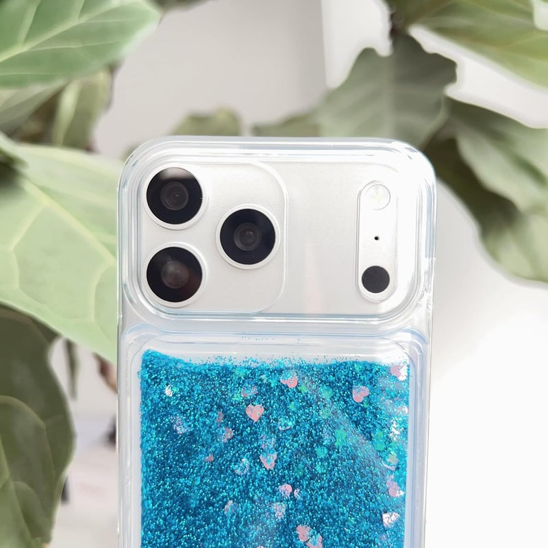PANDACAMEL Rose Pink Glitter Phone Case, Compatible with Samsung S25 Ultra, Cute Clear Floating Quicksand, Transparent, Anti-Scratch, Yellowing Resistant, Designed for Women Girls Teen - Image 3