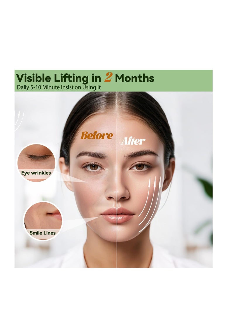 عام أداة 4-in-1 للوجه والجسم ، خشب الصندل الأخضر الطبيعي-الصرف اللمفاوي ، رفع الفك ونحت الأنف ، مشط تدليك الرأس للتخفيف - Image 4