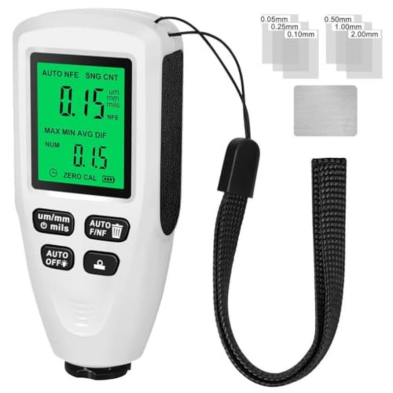 Portable Coating Thickness Gauge, Digital Paint Depth Meter, High-Precision Metal Plating Tester, Material Surface Treatment Gauge for Automotive Industrial Use - Image 1