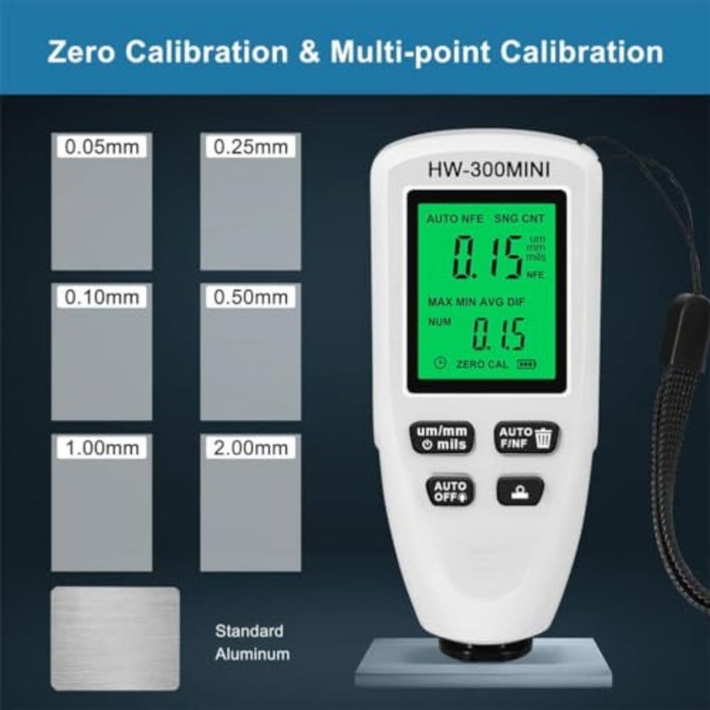 Portable Coating Thickness Gauge, Digital Paint Depth Meter, High-Precision Metal Plating Tester, Material Surface Treatment Gauge for Automotive Industrial Use - Image 4