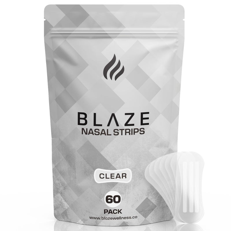 شرائط أنف للنوم والشخير 60 حبة شرائط أنف لتحسين التنفس وعلاج انحراف الحاجز الأنفي وتخفيف احتقان الجيوب الأنفية للبالغين تحسين جودة النوم والطاقة والإنتاجية وتقليل الشخير