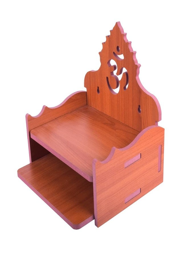 MS ENTERPRISE Wooden Singhasan Temple for God, Laddu Gopal Sinhasan for Pooja Mandir, Singhasan for Diwali, Durga Pooja, Navratri, Ganesh Chaturthi (Orange-4) - Image 5