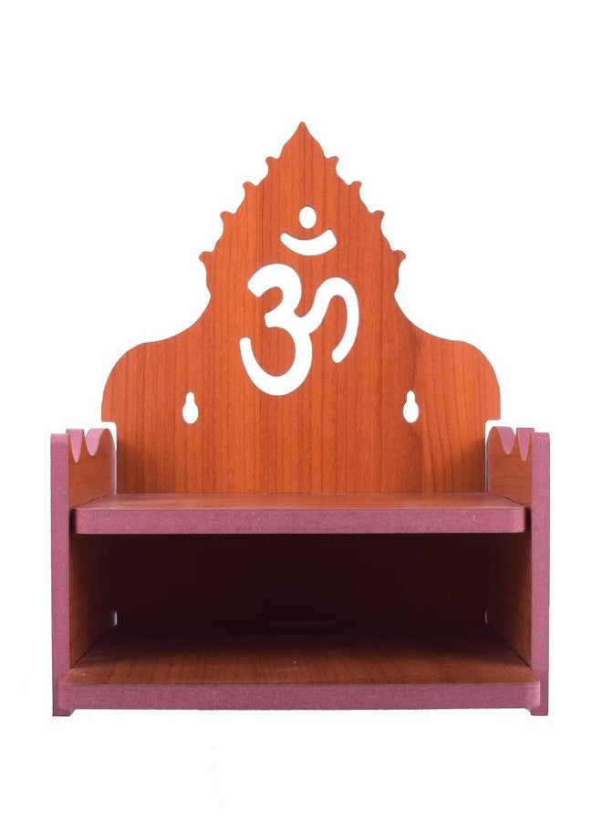 MS ENTERPRISE Wooden Singhasan Temple for God, Laddu Gopal Sinhasan for Pooja Mandir, Singhasan for Diwali, Durga Pooja, Navratri, Ganesh Chaturthi (Orange-4) - Image 4