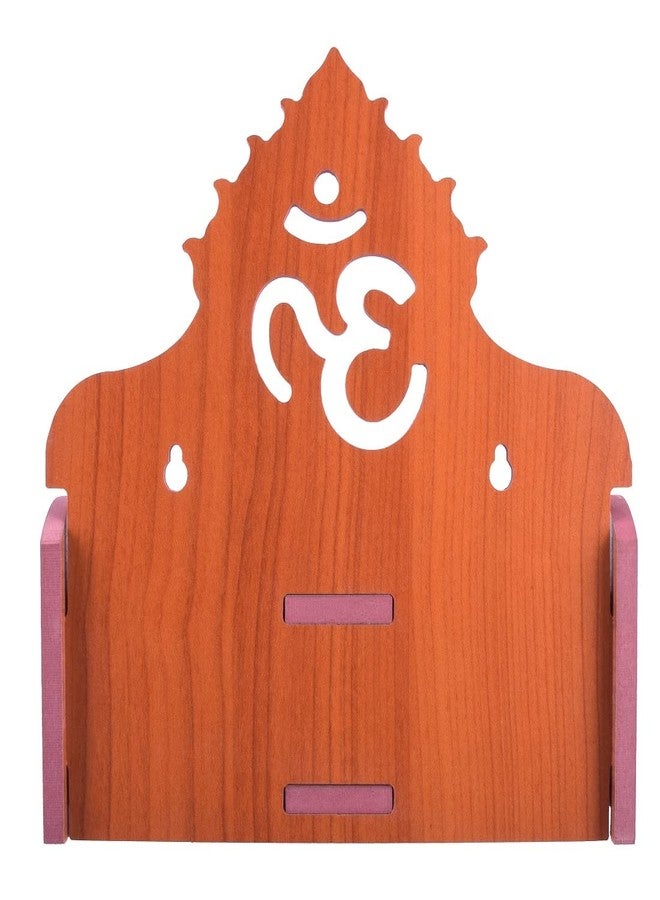 MS ENTERPRISE Wooden Singhasan Temple for God, Laddu Gopal Sinhasan for Pooja Mandir, Singhasan for Diwali, Durga Pooja, Navratri, Ganesh Chaturthi (Orange-4) - Image 2