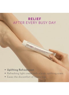 Alba Alba Galenic Leg Cooling Cream - Relaxing Leg Cream with Butchers Broom Goldenrod Lemon, Chestnut & Green Tea for Deep Cooling, Long Lasting Relief and Skin Hydration - 75 grams Recyclable Tube  - Image 2