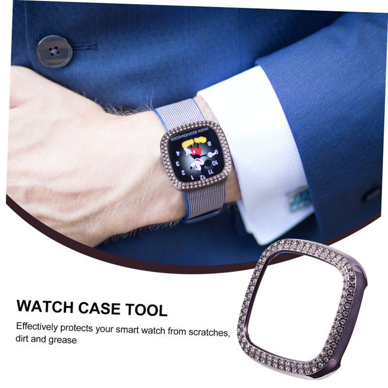 Electroplating Full Coverage Protective Case For Smartwatch Sense - Image 3