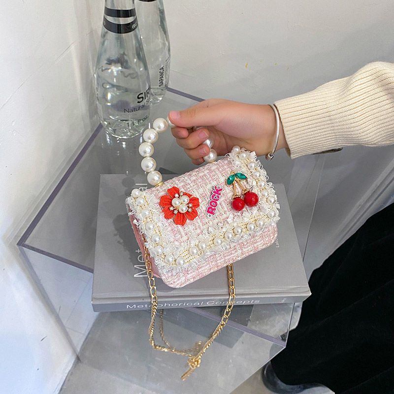 2023 New Fashionable Princess Handbag Internet Celebrity Little Girl Mini Versatile Crossbody Bag Children'S Small Fragrance Bag - Image 4