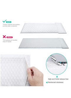 Y&D Bubble Out Bags, 50pcs Self-Seal Co-extruded Film Mailers Anti-static Cushioning Wrap Pouch for Shipping, Storage and Moving, White  - Image 4